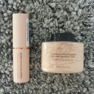 Makeup revolution foundation stick and powder